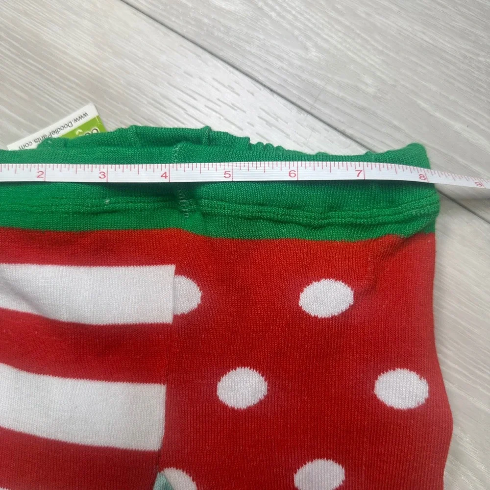 NWT Doodle Pants holiday‎ elf baby and toddler pajamas 12 Christmas holiday